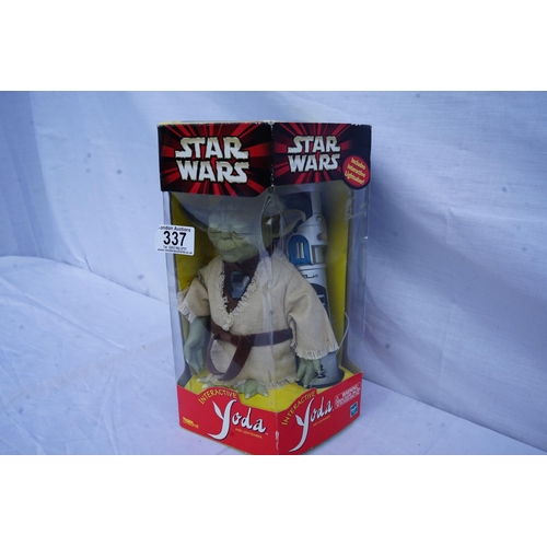 337 - Mint and Boxed Hasbro Interactive Yoda Action Figure