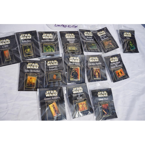 343 - Good Collection of Unused Star Wars Collectors Pins