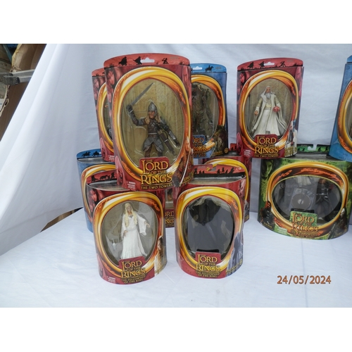 557 - Good Collection of Mint and Boxed Lord of the Rings Action Figures