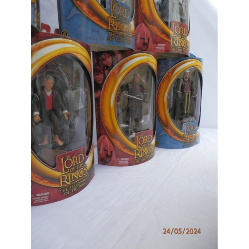 557 - Good Collection of Mint and Boxed Lord of the Rings Action Figures