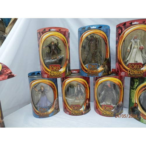 557 - Good Collection of Mint and Boxed Lord of the Rings Action Figures