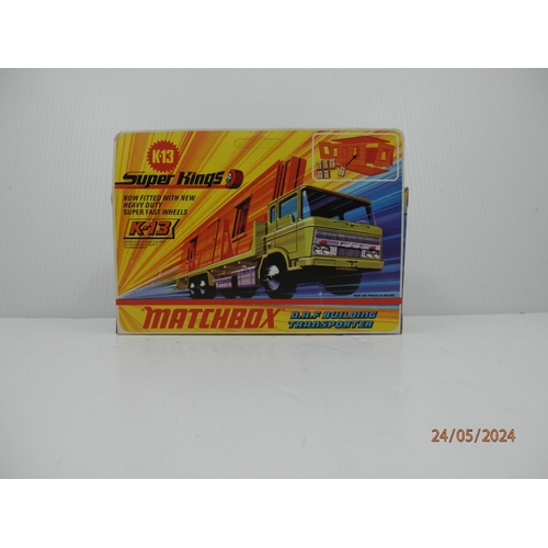 560 - esney Matchbox 1971 KING SIZE K13 DAF BUILDING TRANSPORTER