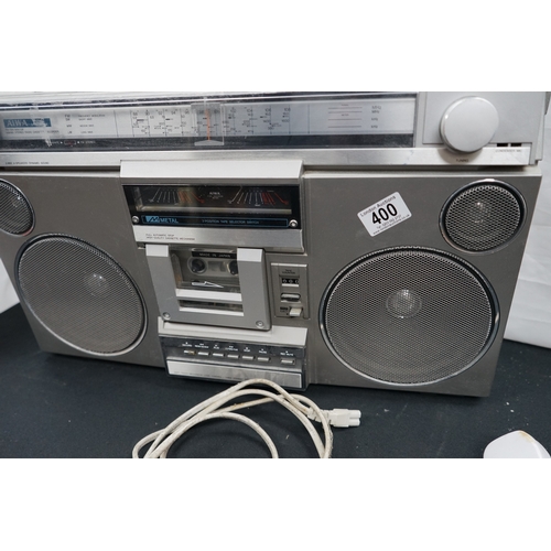 400 - Vintage Bairo Radio and a Vintage Aiwa Stereo 968 Boom Box