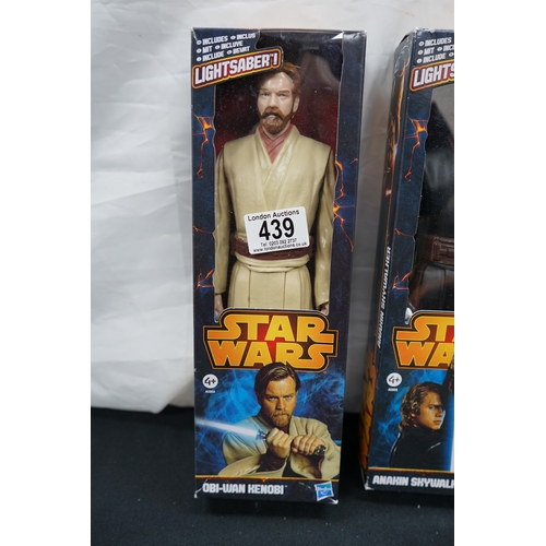 439 - Mint and Boxed Star Wars Action Figures-Obi Wan Kenobi & Abakin Skywalker