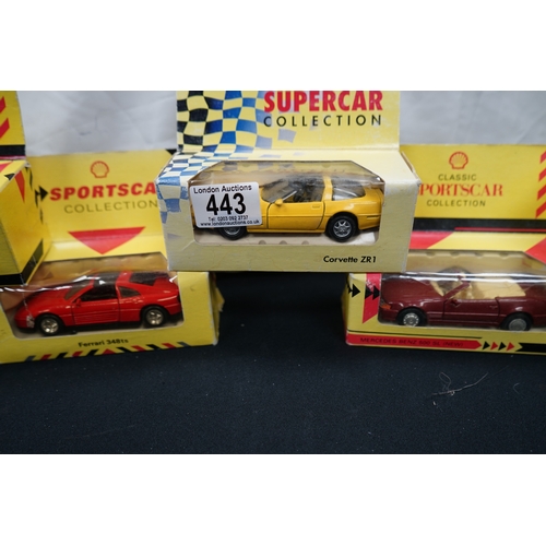 443 - Mixed Lot of Shell Sportscar Collection Diecast Vehicles