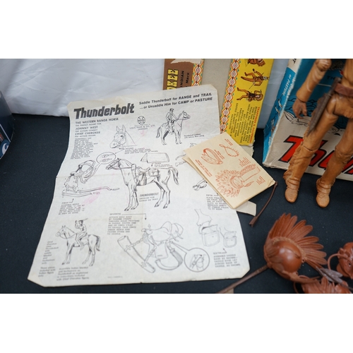 474 - Vintage Boxed Marx Western Range Horse Thunderbolt