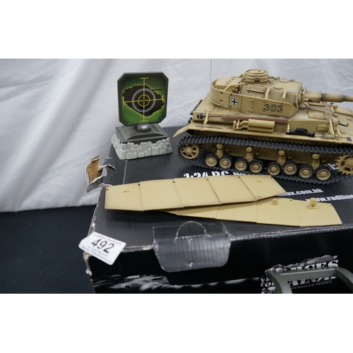 492 - Boxed Forces of Valor RC Series Tank