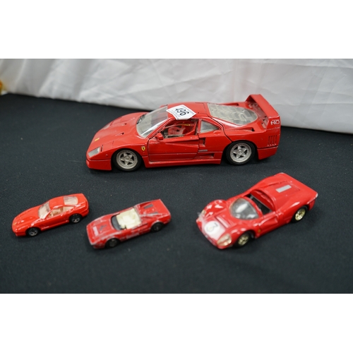 496 - Group of Tonka Polistil etc Diecast Ferrari Cars