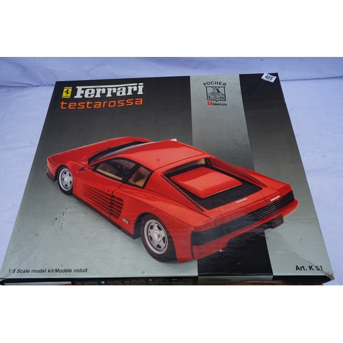 405 - A 1:8 scale Pocher model of a Ferrari Testarossa by Rivarossi