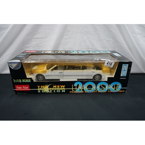 416 - Mint and Boxed New Millennium Edition 1:18 Scale Limousine 2000 Diecast Vehicle