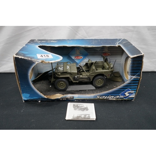 418 - Solido 1/18 Scale US Military Jeep 1942