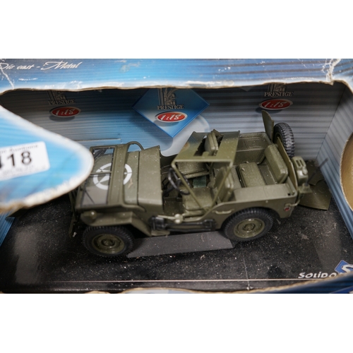 418 - Solido 1/18 Scale US Military Jeep 1942