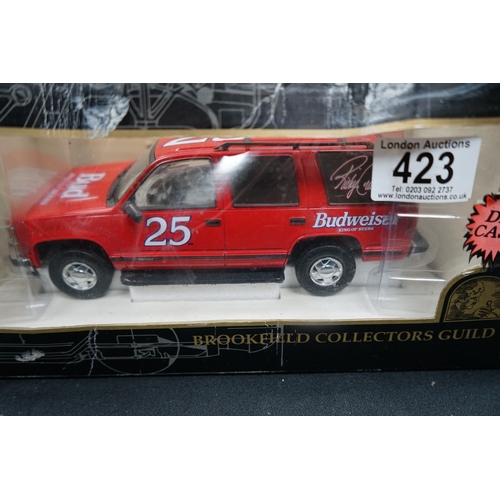 423 - Collectors Guild Ltd Edition Budweiser Chevy Tahoe Diecast Truck