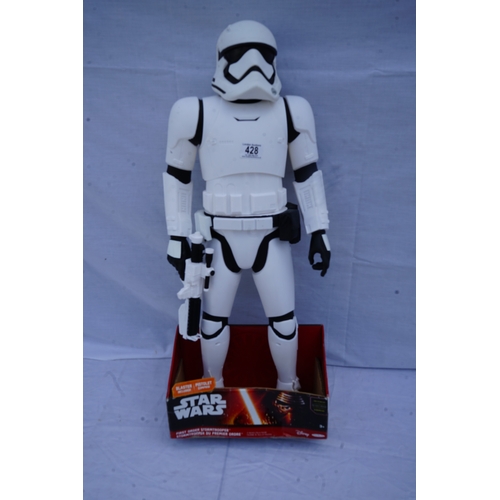 428 - Star Wars Giant Size (79cm) Figure First Order Storm Trooper