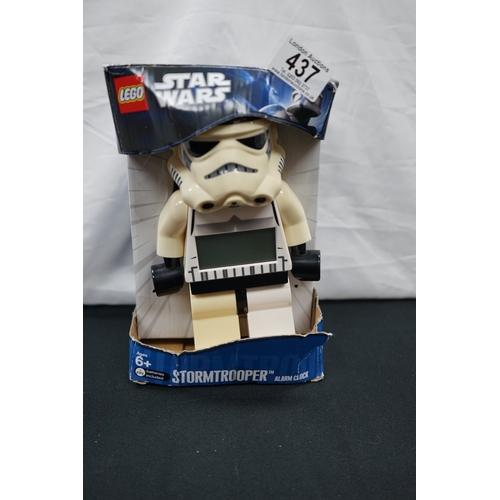 437 - Boxed Lego Star Wars Stormtrooper Alarm Clock