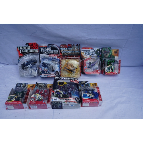 449 - Good Collection of Mint and Boxed Transformers Action Figures