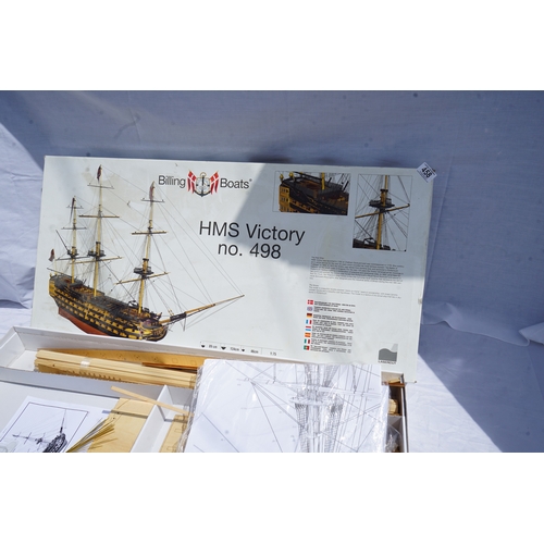 458 - New and Boxed Billing Boats Model Kit HMS Victory No 498