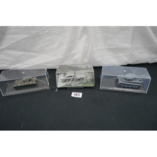 463 - Lot of 3 Diecast military Vehicles