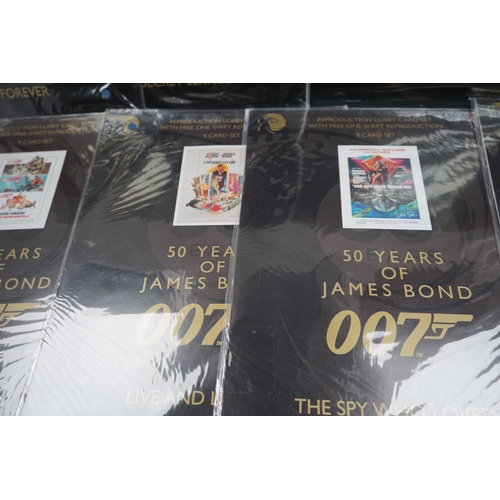 464 - Collection of 8 Sets of Reproduction James Bond Film Lobby Card Sets