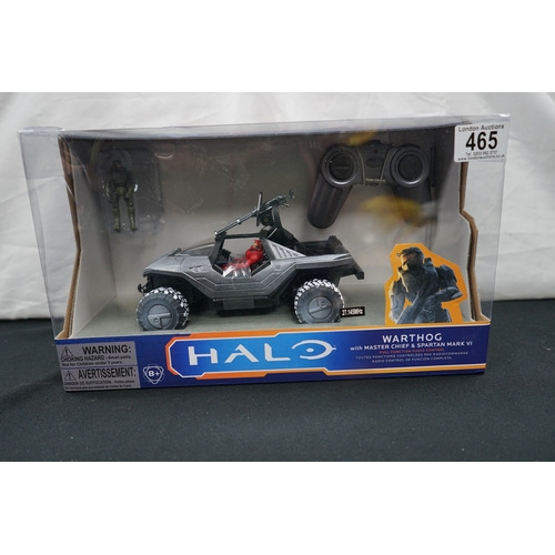 465 - Mint and Boxed Halo Warthog with Master Chief & Spartan MK VI RADIO CONTROL CAR