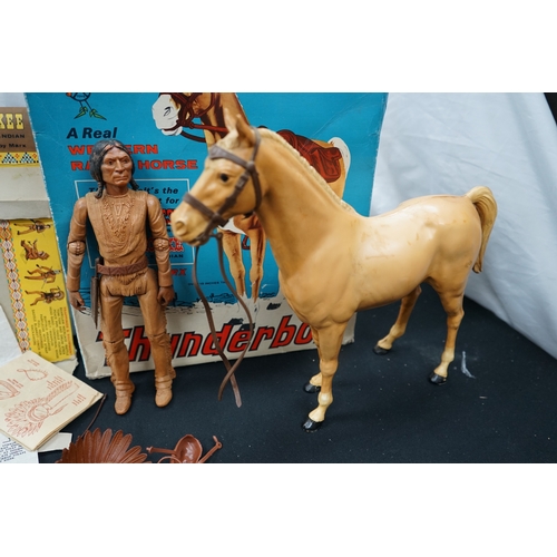 474 - Vintage Boxed Marx Western Range Horse Thunderbolt