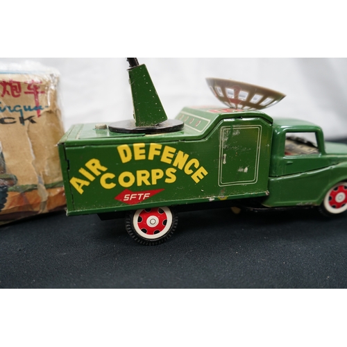 480 - Vintage Mystery Bump and Go Anti Aircraft Truck