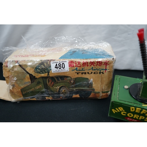 480 - Vintage Mystery Bump and Go Anti Aircraft Truck