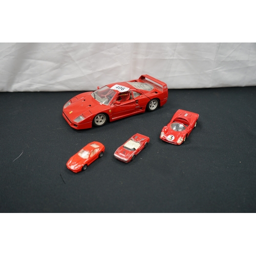 496 - Group of Tonka Polistil etc Diecast Ferrari Cars