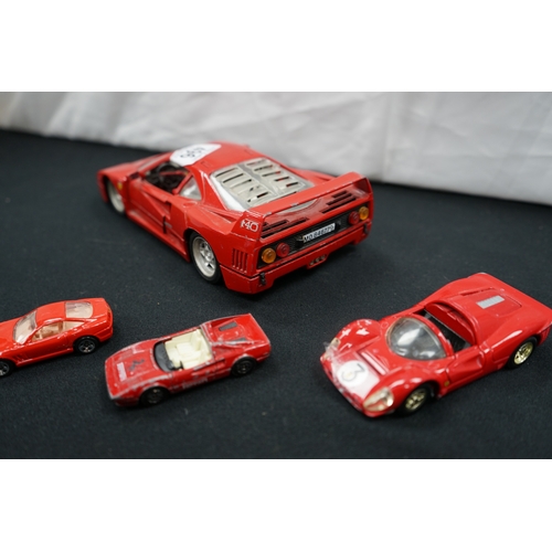 496 - Group of Tonka Polistil etc Diecast Ferrari Cars