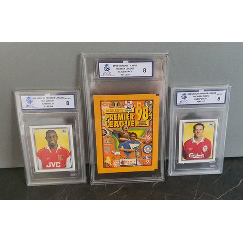 32 - Premier League 1998 - Graded pack, Ian Wright and Michael Owen