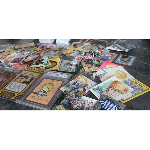 42 - Various trading cards including unopened packs and graded card, loose cards etc