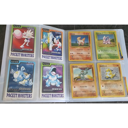 19 - Album containing a small qty of vintage pokemon cards/stickers - Approx 25.