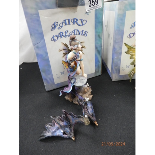 359 - Collection of Mint and Boxed Fairy Dreams Figurines