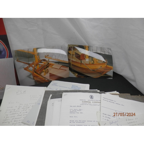 360 - Good Ephemera and Photograph Lot:Model Ship/Engine Interest