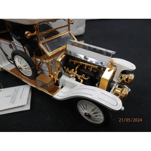 388 - Mint and Boxed Franklin Mint 1911 Rolls Royce Diecast Model