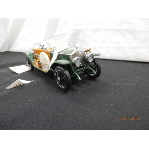 389 - Mint and Boxed Franklin Mint 1914 Rolls Royce Diecast Car