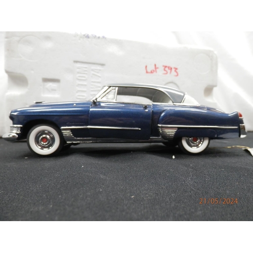 393 - Mint and Boxed Franklin Mint 1949 Cadillac Coupe Del Ville Diecast Car