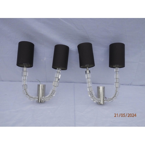 711 - Pair of Porto Romana Two Arm Lartigue Wall Lights