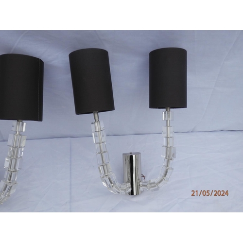 711 - Pair of Porto Romana Two Arm Lartigue Wall Lights