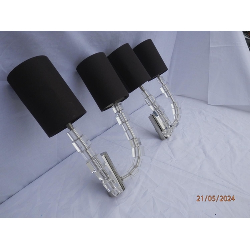 711 - Pair of Porto Romana Two Arm Lartigue Wall Lights