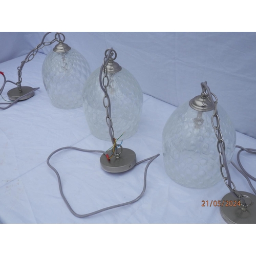 714 - Set of 3 Porto Romana Stern Lantern MCL29 Clear Designed by Anthony Stern rrp £5845 each