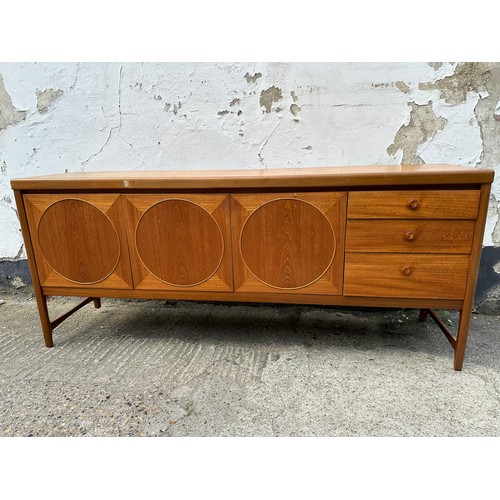 98A - Mid Century Teak Nathan Circle Sideboard