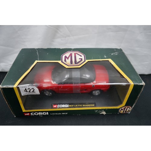 422 - Mint and Boxed Corgi 1:18 Scale MGF Diecast Model