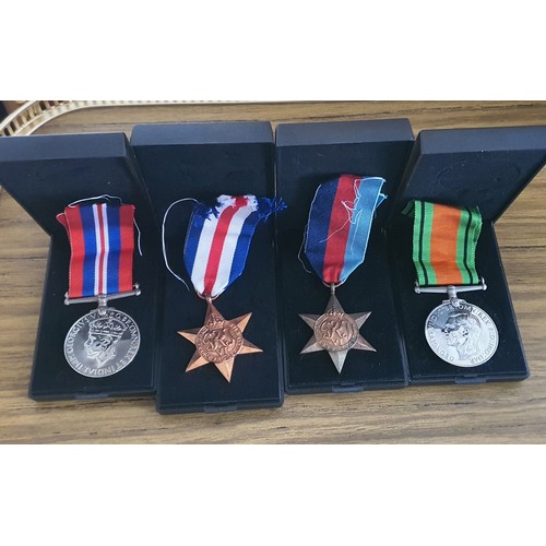 41 - 4x boxed military medals