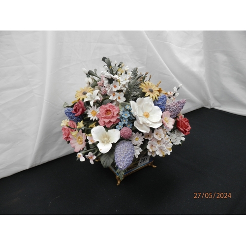 391 - Bradford Exchange Thomas Kinkade All American 50 State Flower Bouquet