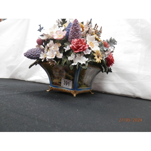 391 - Bradford Exchange Thomas Kinkade All American 50 State Flower Bouquet