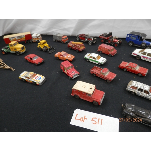 511 - Collection of Vintage Diecast Cars incl. Matchbox