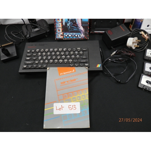 513 - Sinclair ZX Spectrum + With Various Games