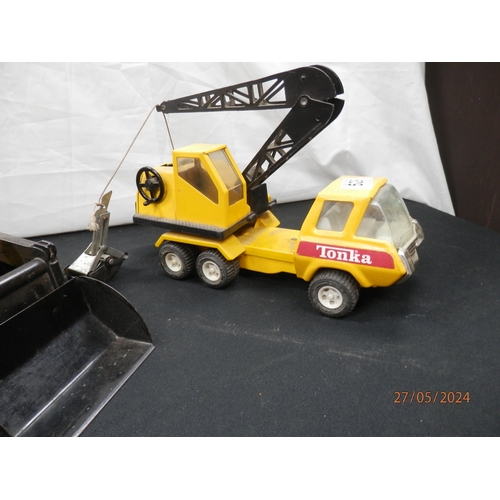 529 - Two Vintage Metal Tonka Trucks