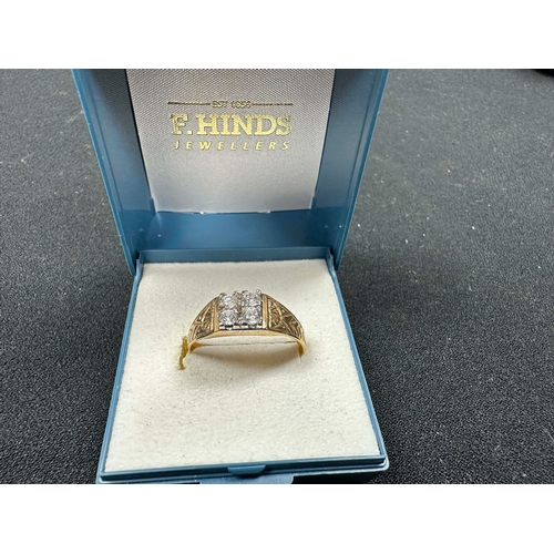 54 - Boxed 9ct Gold Ring Size U